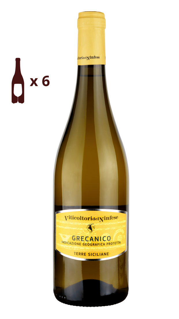 Italian white wine Grecanico